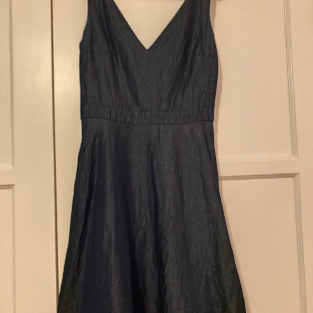 Gap Blue Dark Wash Cotton Dress
